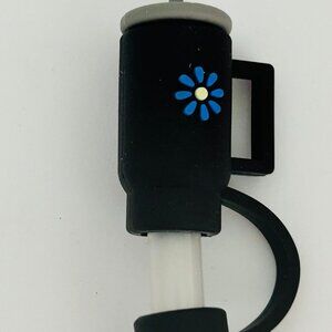 Black and Blue Tumbler Strawtopper
